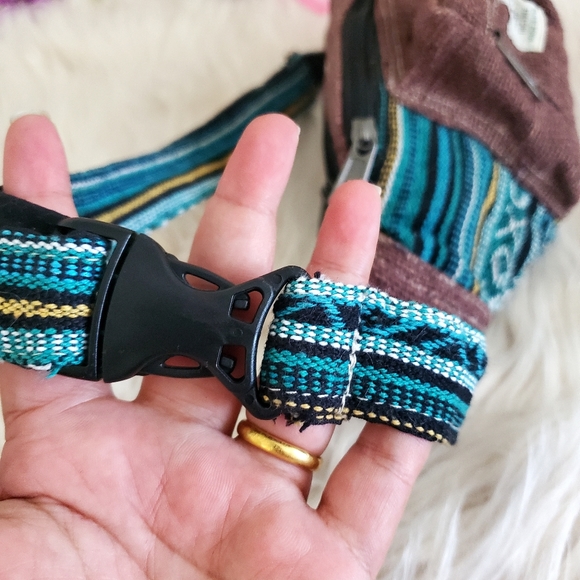 Nwot handmade hemp cotton boho fannypack - Picture 7 of 11